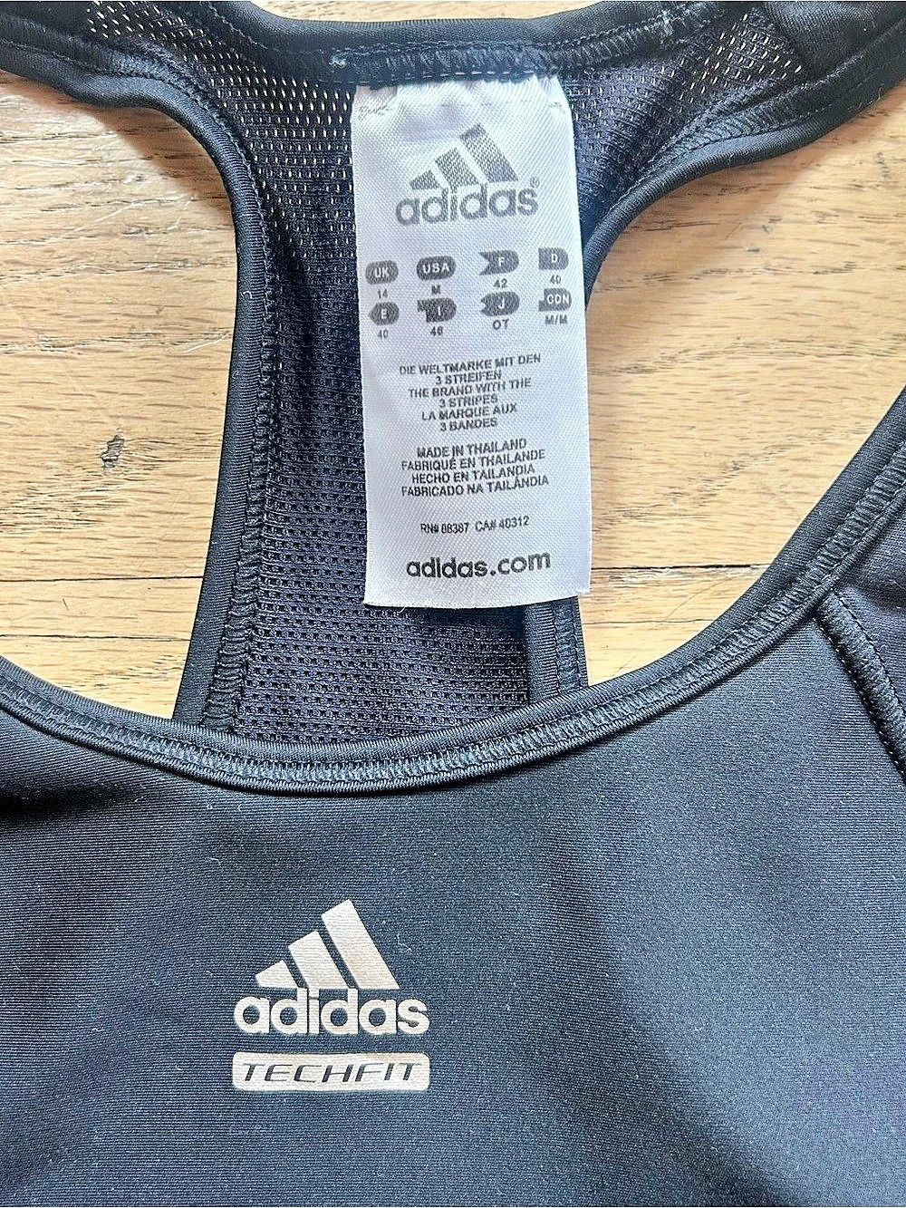 Adidas Techfit Climacool Racerback Sports Bra - Picture 3 of 5